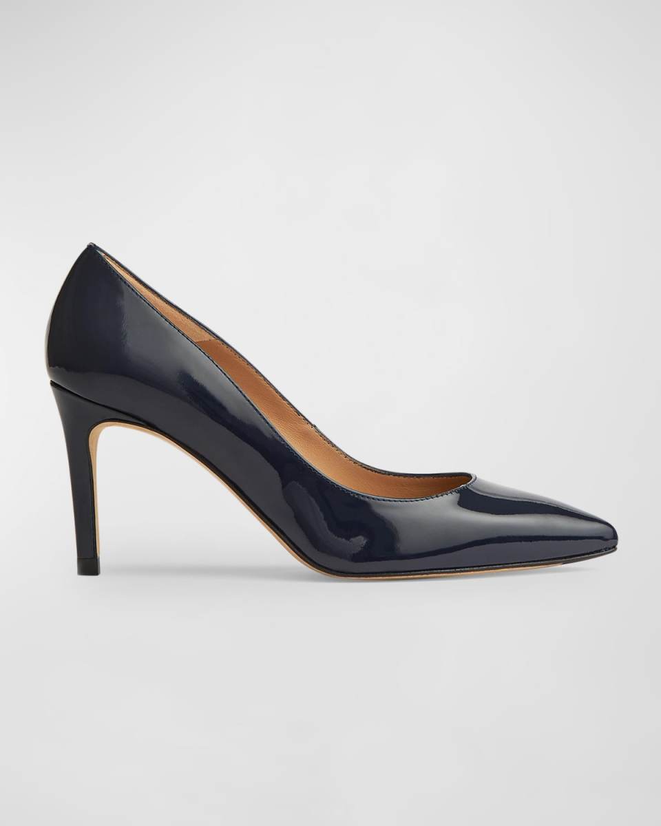 Floret Leather Stiletto Pumps